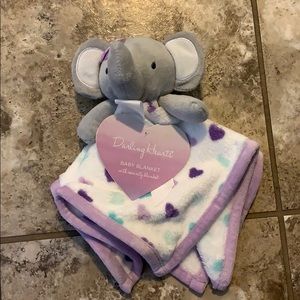 Darling Hearts elephant security blanket